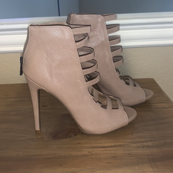 Steve Madden tan high heel booties - Picture 2 of 4